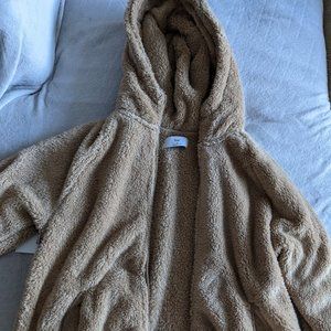 TNA Fuzzy Zip Up Teddy Jacket Size Medium